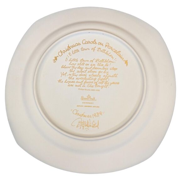 Bjørn Wiinblad Rosenthal, Christmas Plate in Porcelain from 1989 Studio Line - Picture 3 of 6
